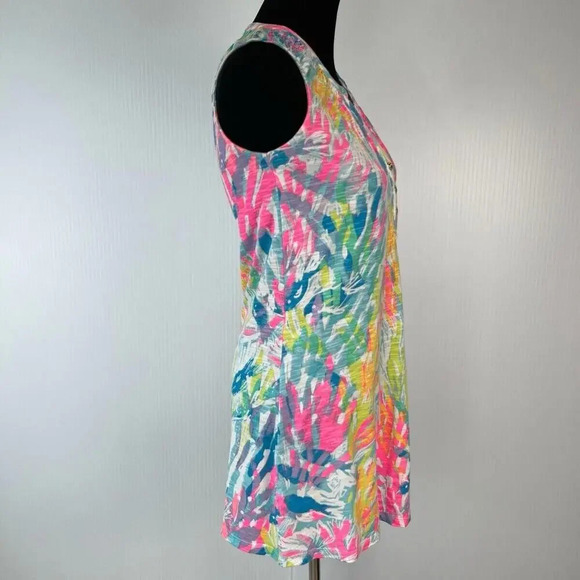 Lilly Pulitzer Essie Beach dress Sparkling Sands Size XS Colorful Retro Neon - Picture 4 of 11